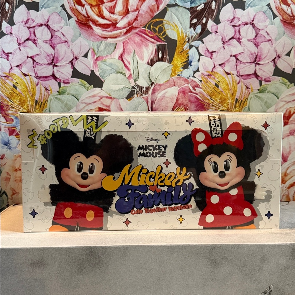 Pop Mart Mickey Family plush keychains full set sealed